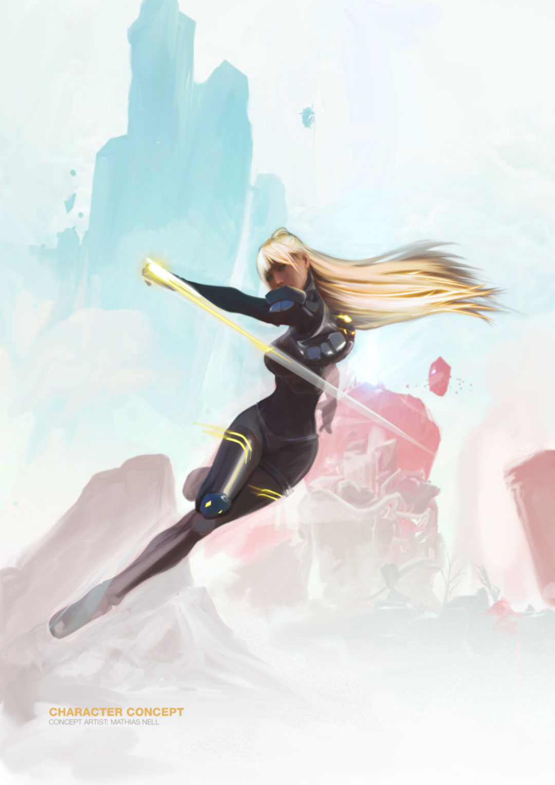 Concept-Art, Music Game,Character,Game,Girl @ Mathias Nell